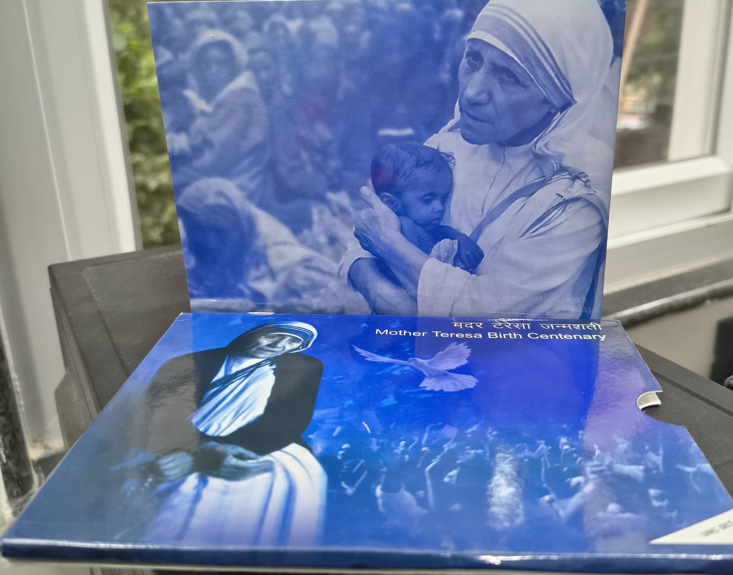 Mother Teresa Birth Centenary 1910-2010 Rare 2 Coins ( UNC Set ) Kolkata Mint