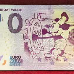 Malta 0 Euro - Steamboat Willie GEM UNC Legal Tender Country Issue