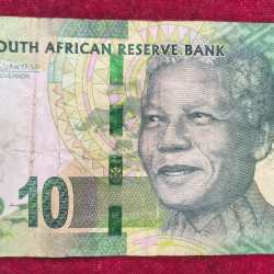 South Africa 10 Rand Without Omron rings rare note