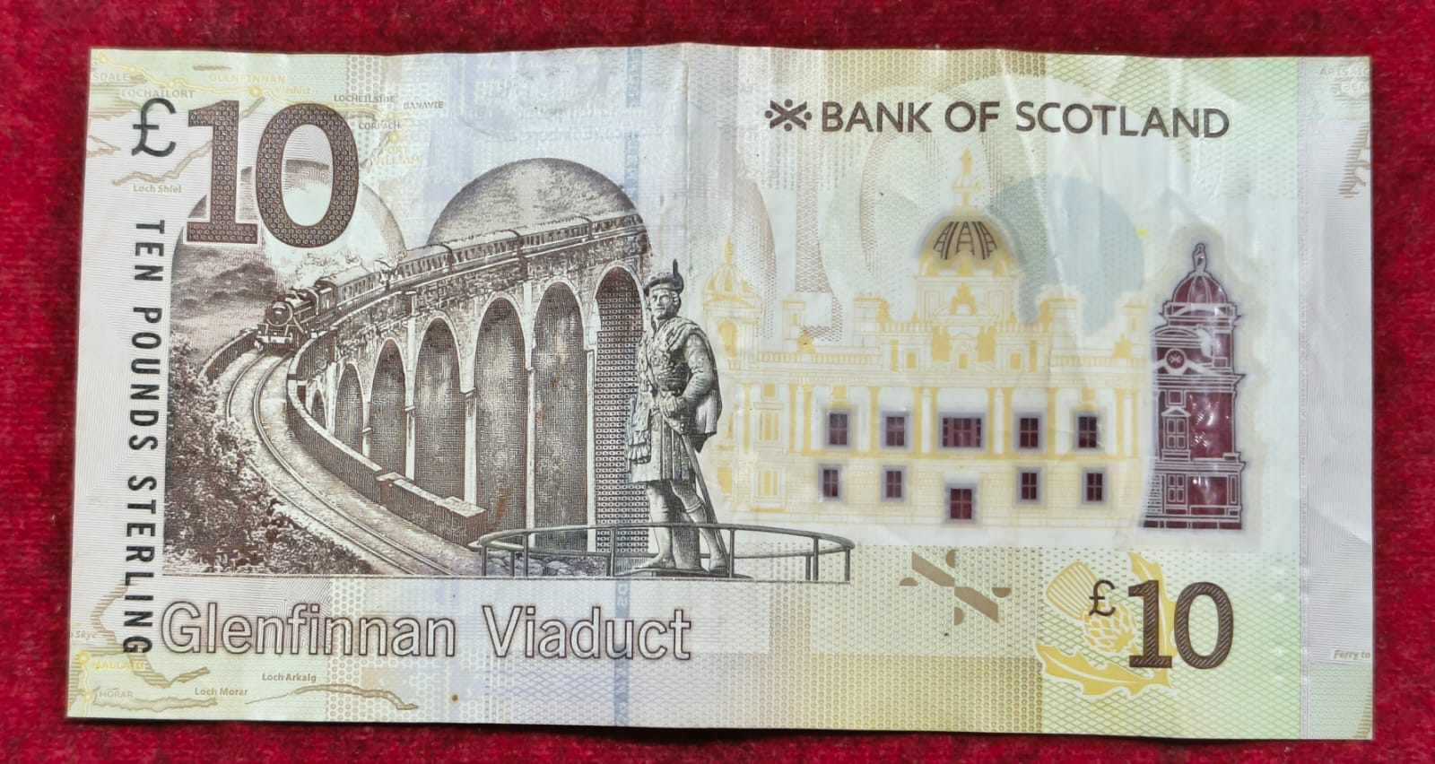 Scotland 10 Pounds Bank of Scotland Rare Note