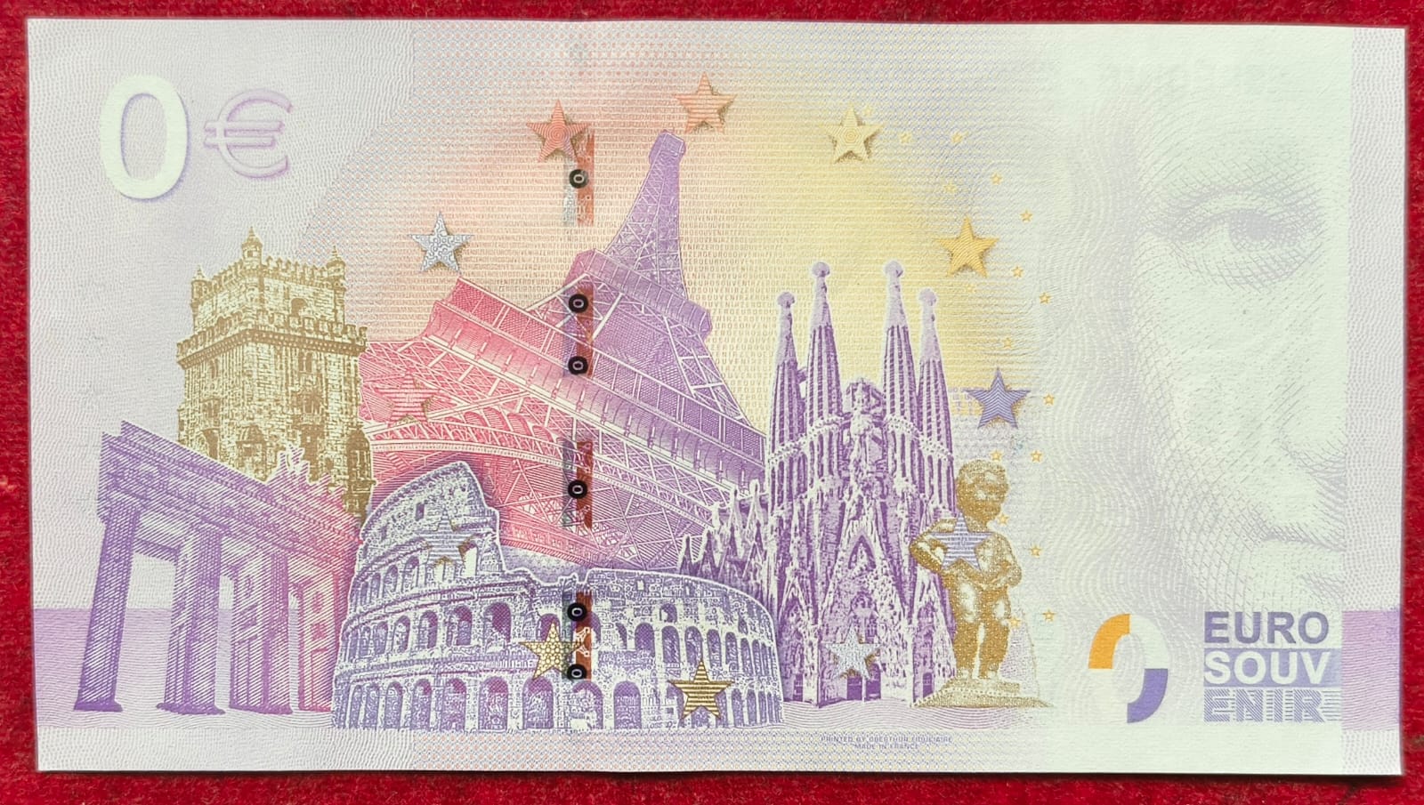 Zone euro 0 euro Spécimen; 2018 rare note