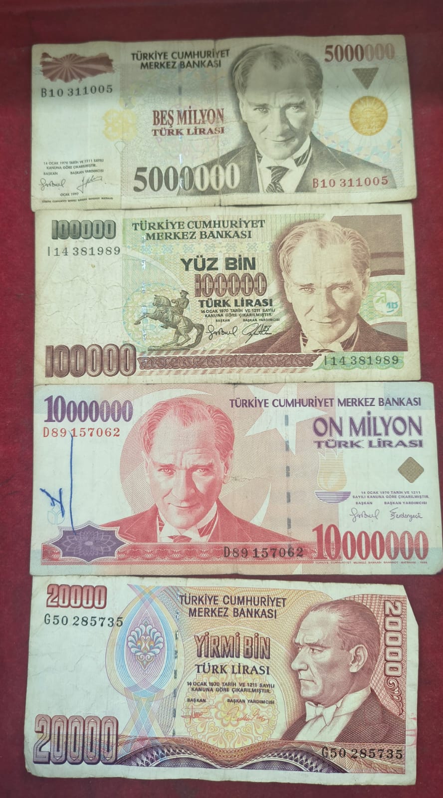 16 Different Turkey All Different Denomination Rare Set