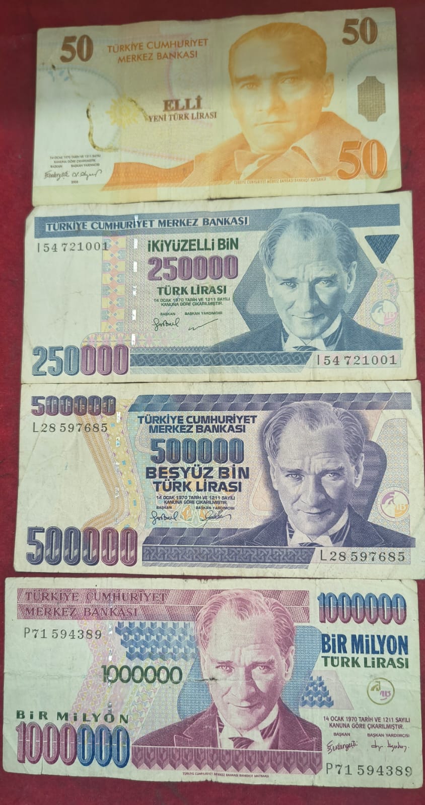 16 Different Turkey All Different Denomination Rare Set