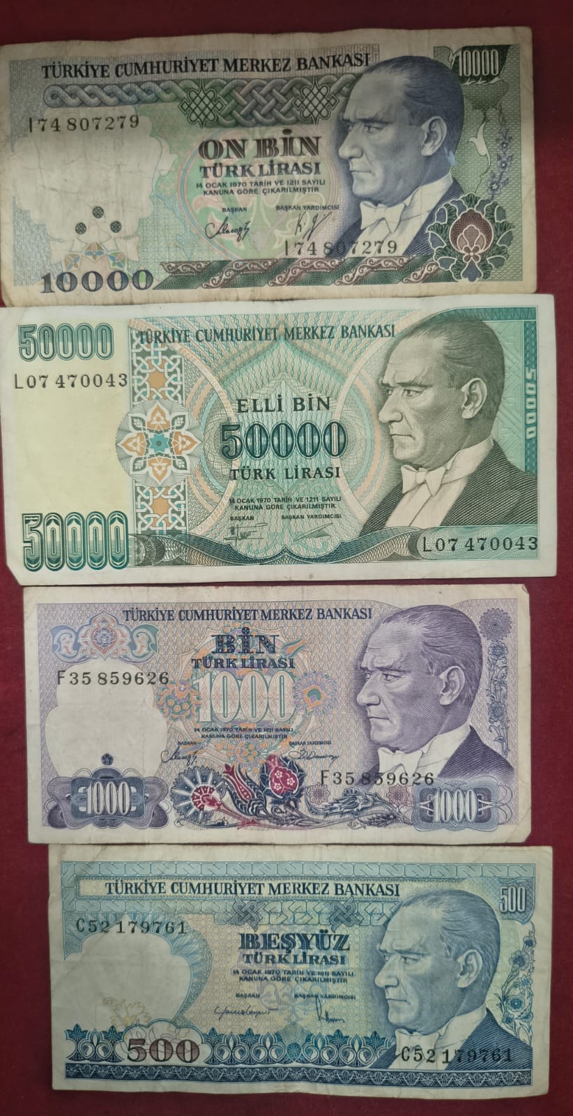 16 Different Turkey All Different Denomination Rare Set