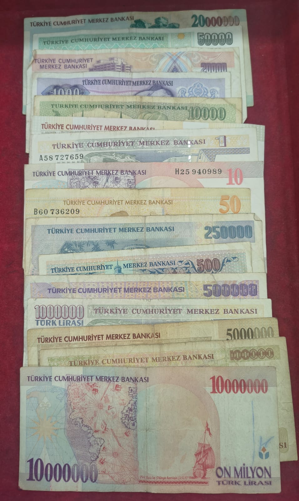 16 Different Turkey All Different Denomination Rare Set