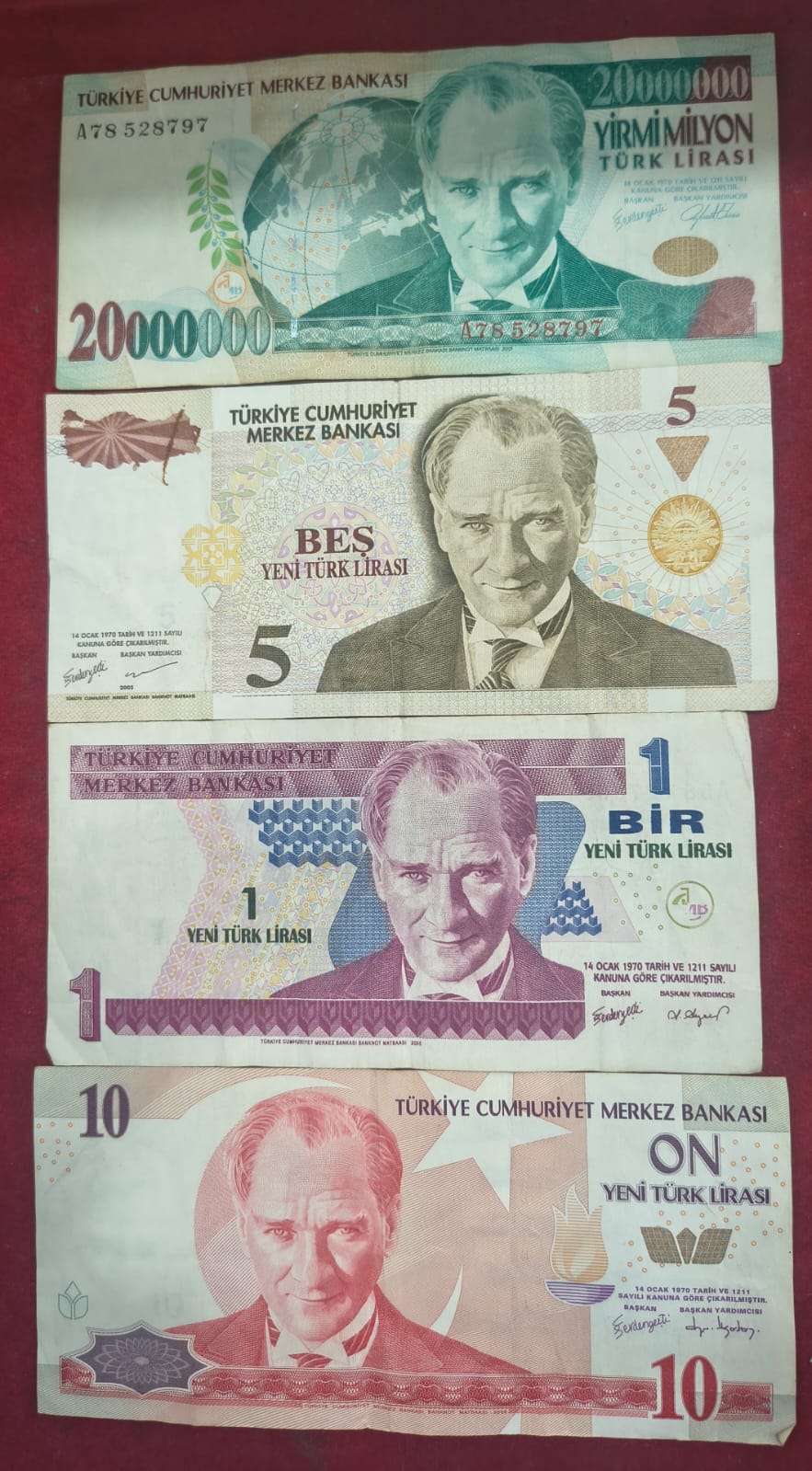 16 Different Turkey All Different Denomination Rare Set