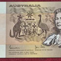 Australia 1 Dollar Fancy Number Ending 786 Very Rare UNC Note