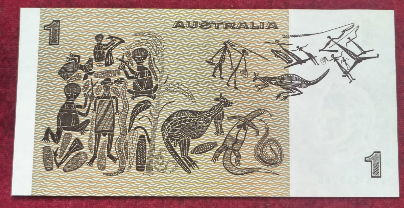 Australia 1 Dollar Fancy Number Ending 786 Very Rare UNC Note
