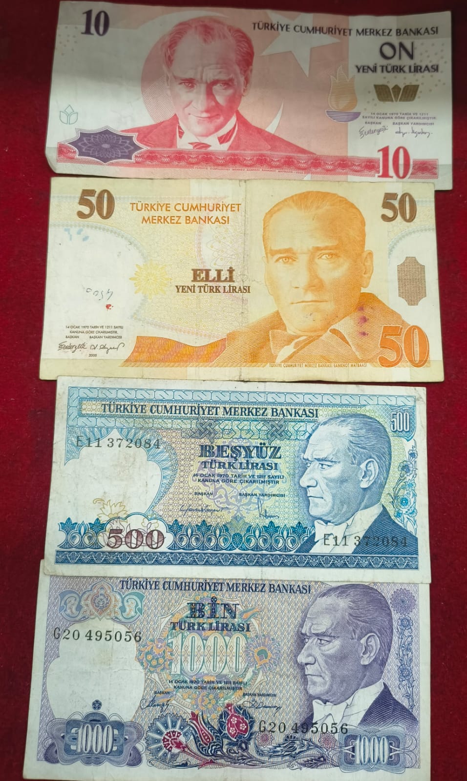 16 Different Turkey All Different Denomination Rare Set