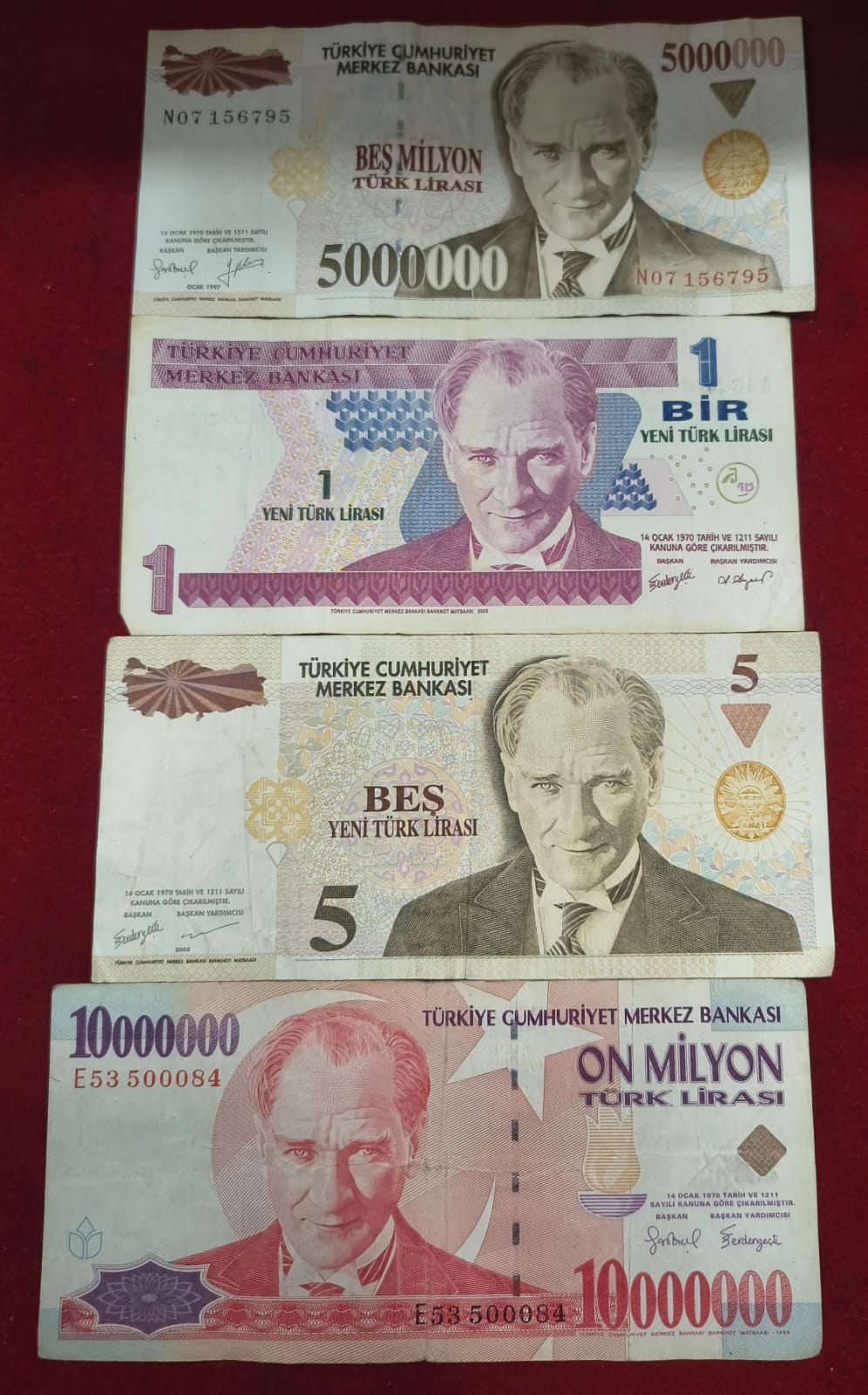 16 Different Turkey All Different Denomination Rare Set