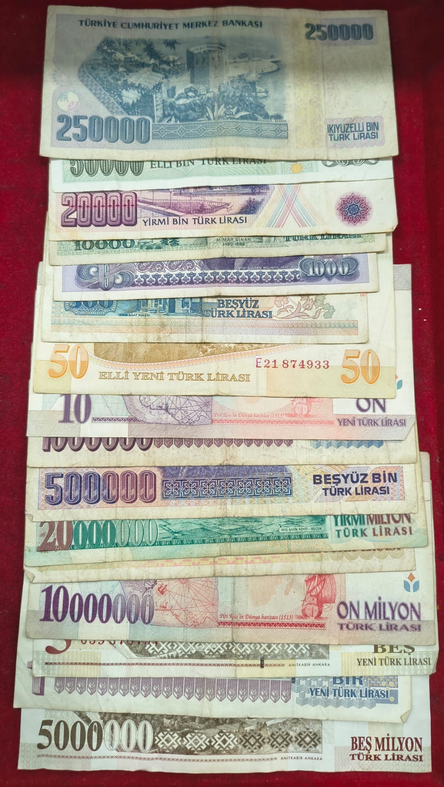 16 Different Turkey All Different Denomination Rare Set