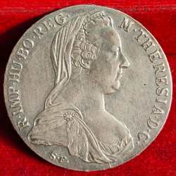 Austrian Empire 1 Thaler - Maria Theresia Posthumous 1780 Silver Weight 28.0668 g Extermaly rare coin #A-447