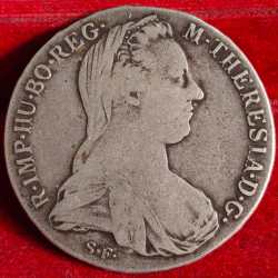 Austrian Empire 1 Thaler - Maria Theresia Posthumous 1780 Silver Weight 28.0668 g Extermaly rare coin #A-448
