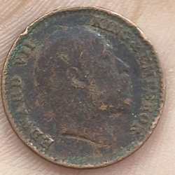 India - British 1⁄12 Anna 1904 - Edward VII rare coin # A-462