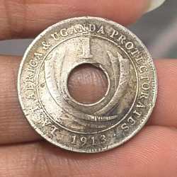 East Africa 1 Cent 1913 - George V Rare Coin #A-467