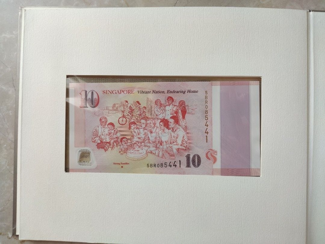 Singapur 50$ + 10$ ( 5 different variety) commemorative Polymer notes Together 50 years of Nation Building