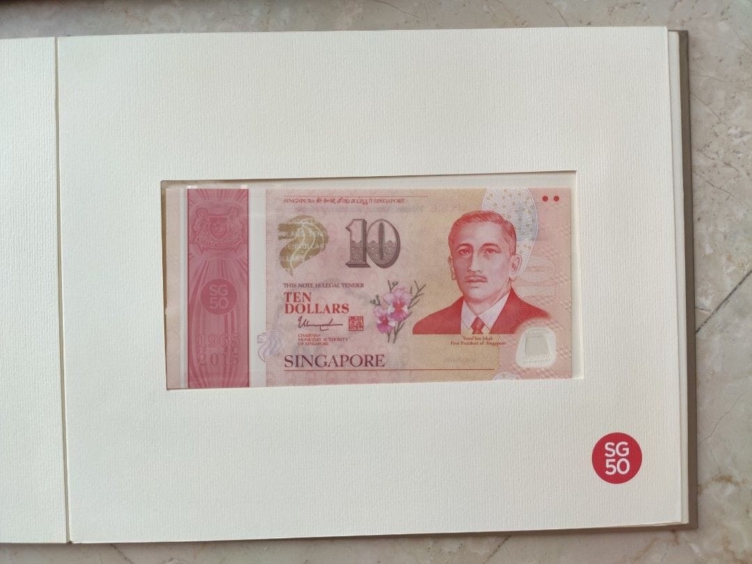 Singapur 50$ + 10$ ( 5 different variety) commemorative Polymer notes Together 50 years of Nation Building