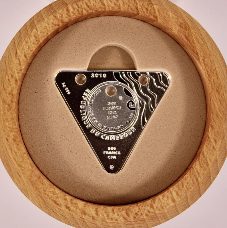 2018 Cameroon 500 cfa Francis 2 Piece .999 Silver Proof Pendants "Just the Two of Us", Legal Tender, Low Mintage w/ OGP and COA