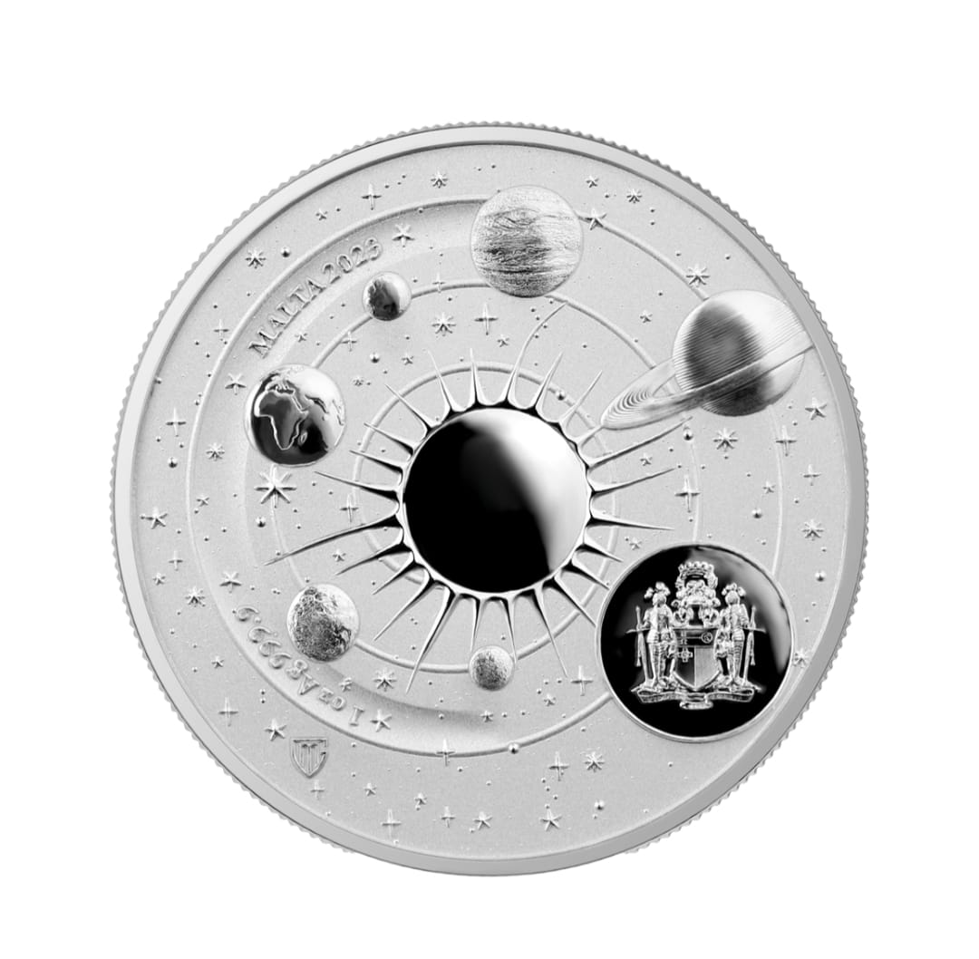 Coin Malta Copernicus- 5 Euros Silver Be 2023 Colour Rare beautiful set