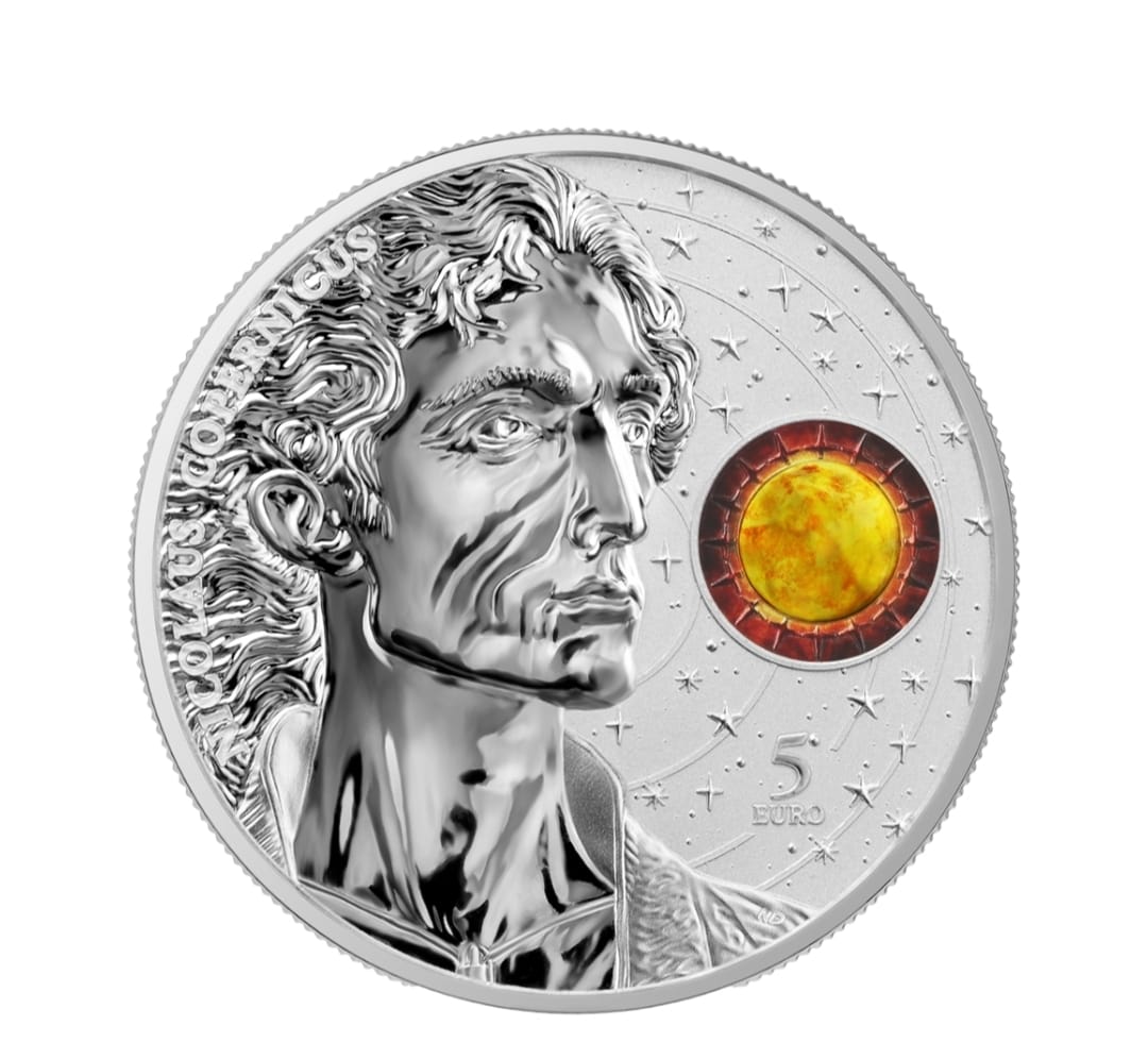 Coin Malta Copernicus- 5 Euros Silver Be 2023 Colour Rare beautiful set