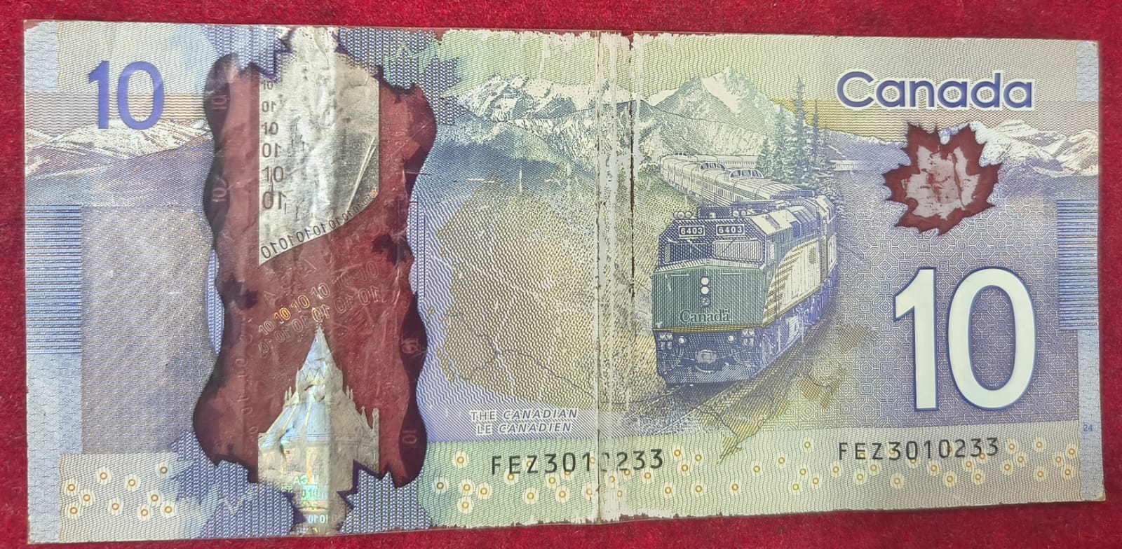 Canada 10 Dollars Polymer rare note