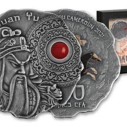 Cameroon 500 Francs Guan Yu 2021 silver proof set Rare Beautiful Set