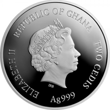 Baby Zodiac. Virgo - Republic of Ghana 2 Cedis 2022 1/2 oz silver coin in mint folder pack Rare Beautiful