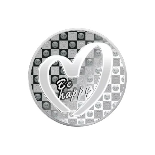 Be Happy 1 oz Proof Silver Coin 1000 Francs CFA Cameroon 2019 box pack proof set mintage only 999 set
