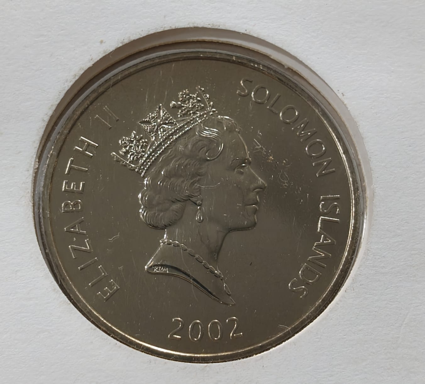 Solomon Islands 5 Dollars 2002 - Golden Jubliee Coin First DAY Cover Royal Mint Issue Rare