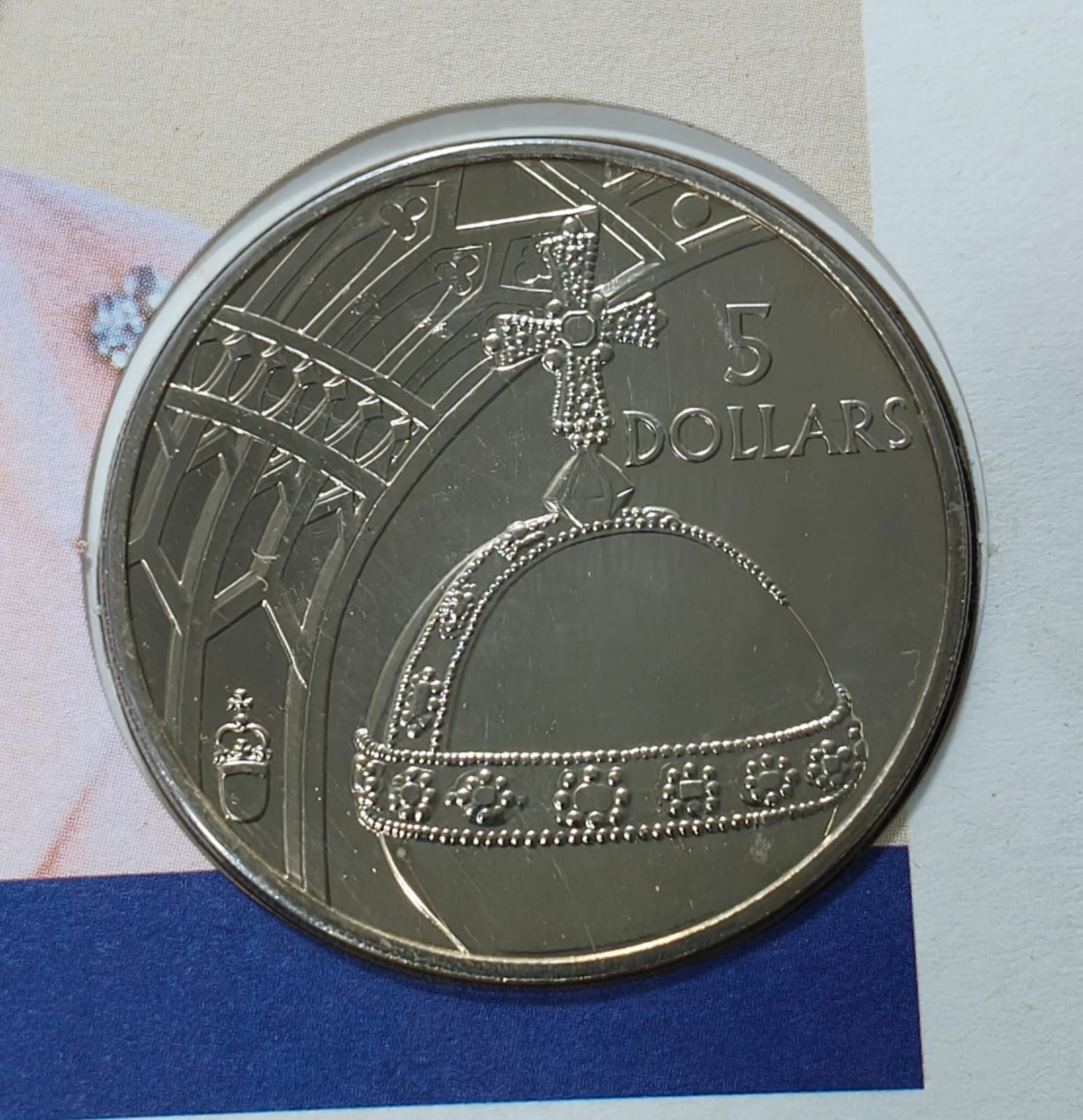Solomon Islands 5 Dollars 2002 - Golden Jubliee Coin First DAY Cover Royal Mint Issue Rare