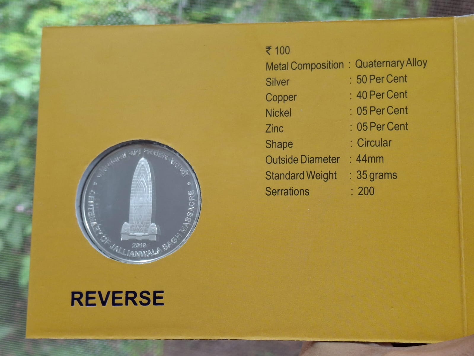 Centenary of Jallianwala BAGH Massacre Kolkata Mint Rare (Proof Set)