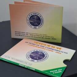 2 Coins Set of 60 Years of Commonwealth Proof Set Mumbai Mint Set Issued in 2009
