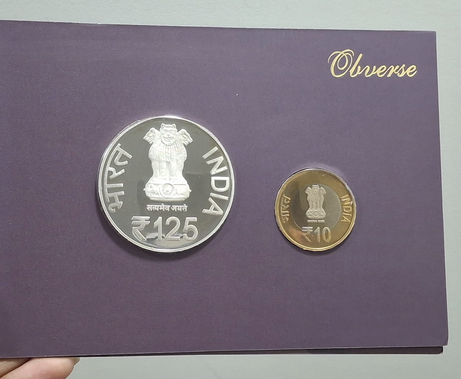 125TH Birth Anniversary of B.R. Ambedkar 2015 Rare 2 Coins (Proof Set) Mumbai Mint
