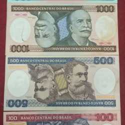 Brazil 4 different denomination rare ( 4 note set )