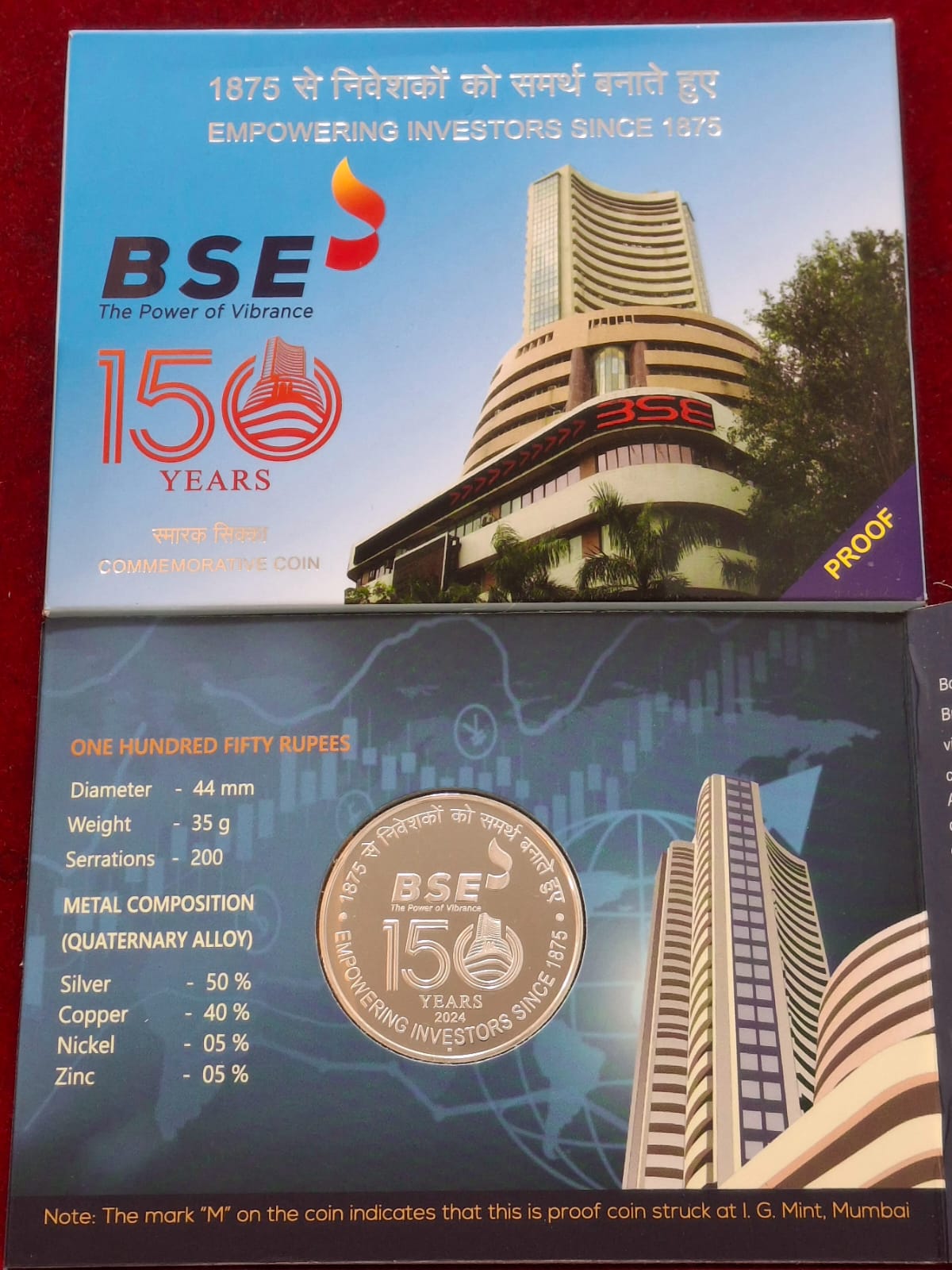 Empowering Investors Since 1875 Rare (Proof Set) Mumbai Mint