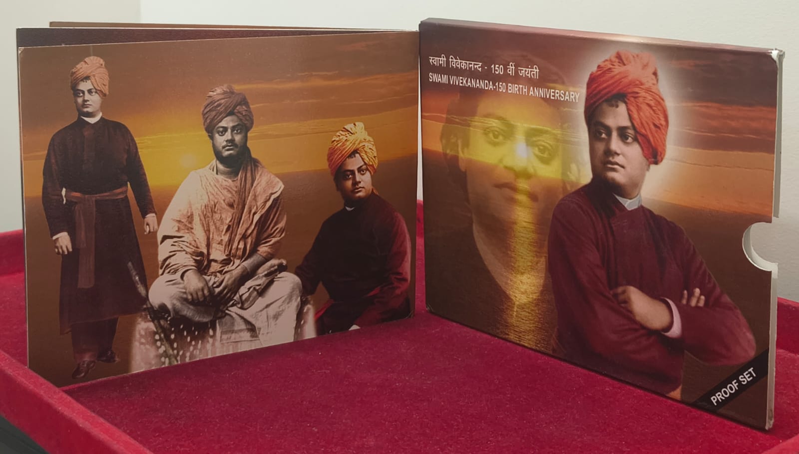Swami Vivekananda -150 Birth Anniversary Kolkata Mint Rare 2 Coins ((Proof Set))