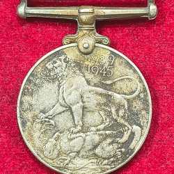 British - India Rare George VI 1939- 1945 Unamed Medal # A-496