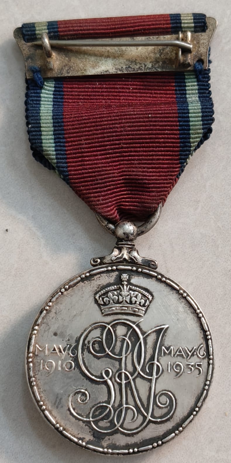 Royal Mint King George 5TH Silver Jubliee Medal 1910 to 1935. High Grade 30 gm. Silver.