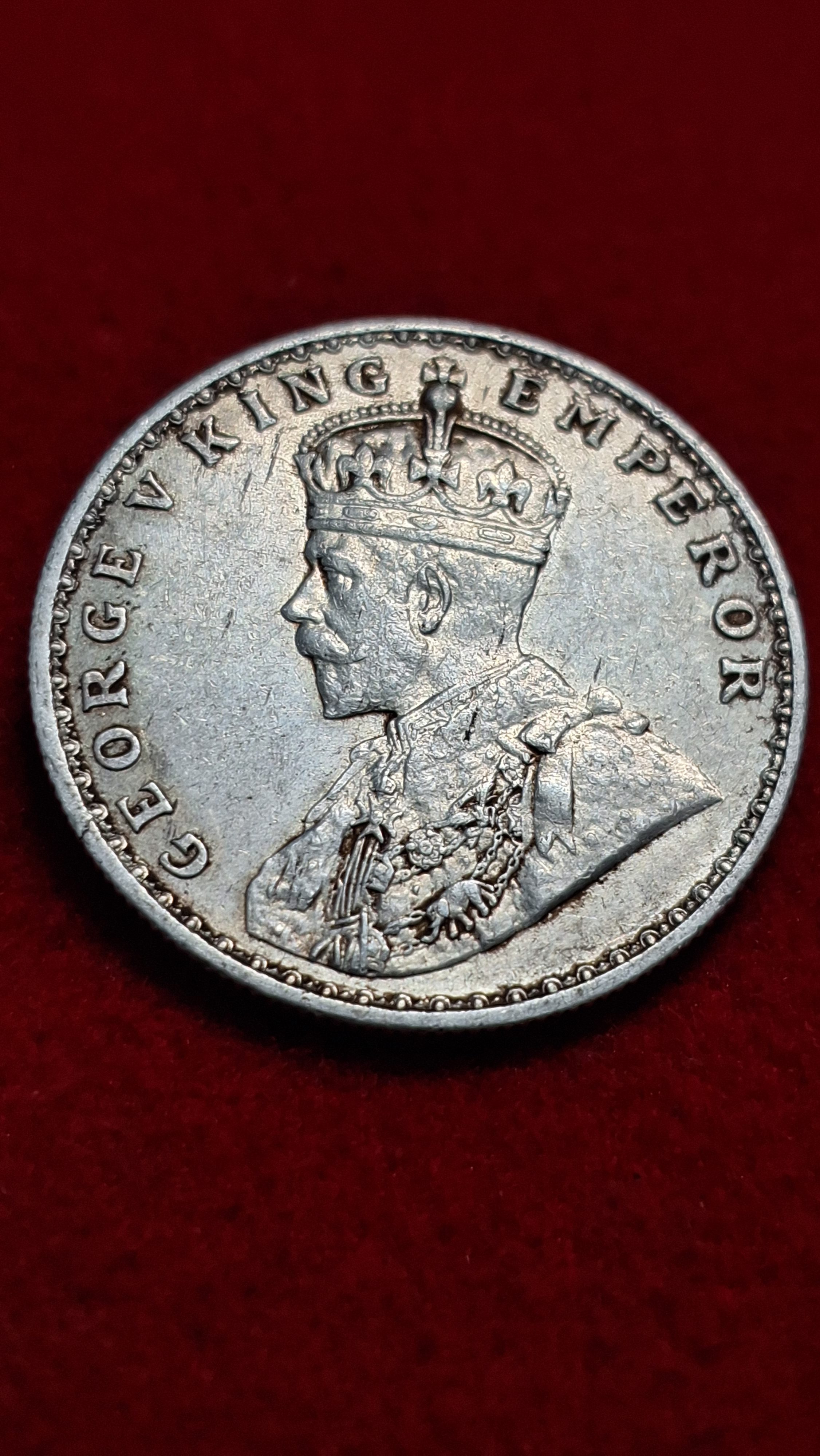 One Rupee 1914 George V King Emperor Coin