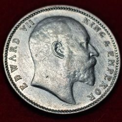One Rupee 1904 Edward VII King and Emperor SKU 01
