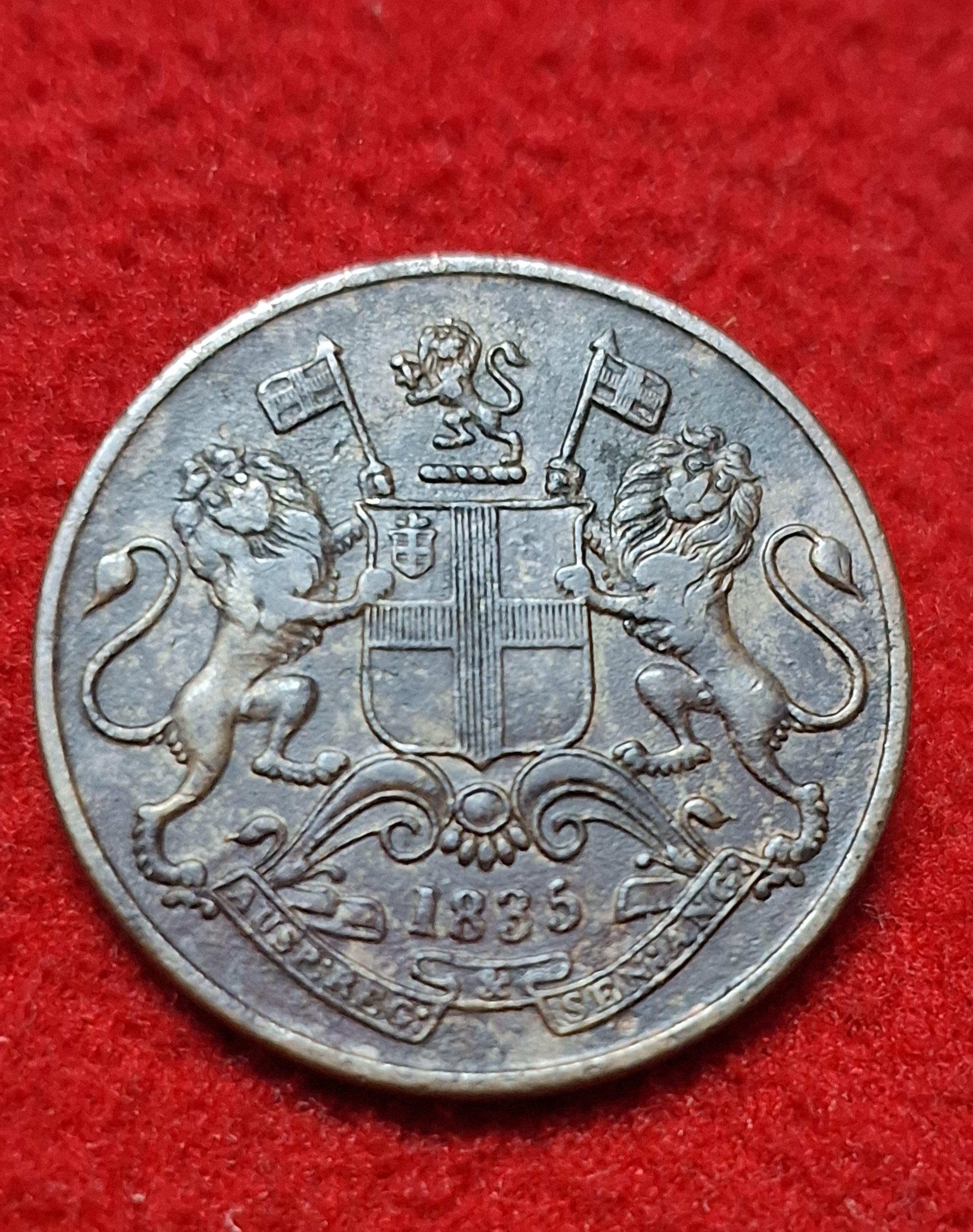 One Quarter Anna 1835 East India Company