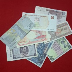 Foreign Notes Different Country Notes Set of 8 Notes