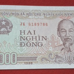 Rare 2000 DONG Vietnam Ending 786 GEM UNC Condition