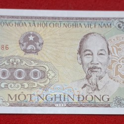 Rare Vietnam 1000 DONG Note Ending 786 GEM UNC Condition