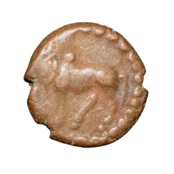 Copper Kakani of Ganapati Naga(c. 3rd Cen. AD) of Nagas Dynasty from Padmavati Bull Type