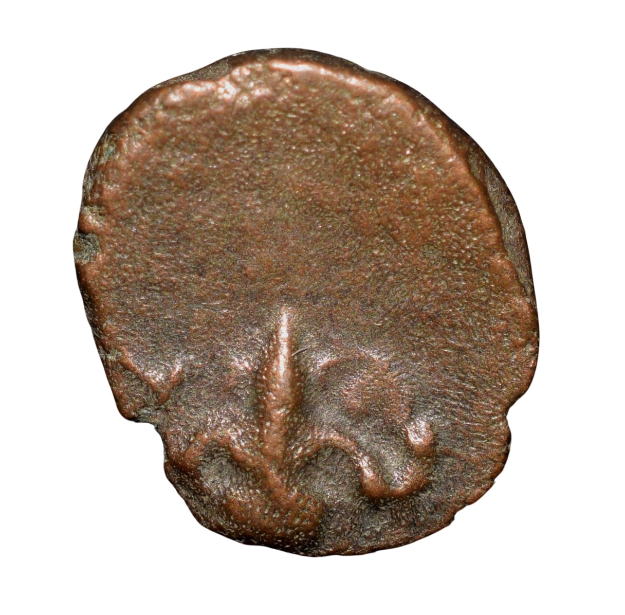 Copper Coin of Madurai Nayakas (16th - 17th Cen. AD) with Lord Ganesha Facing K.Ganesh 5.88