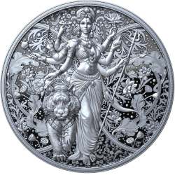 Le Grande Mint Maa Durga 2025 Issue 1 Oz Pure 9999 Silver Limited Issue Unique and Rare