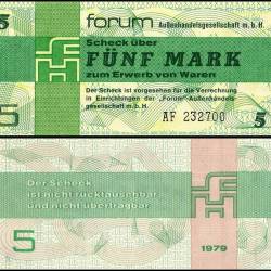 German Democratic Republic 5 Mark Banknote 1979 PFX3 UNC Unique and Rare