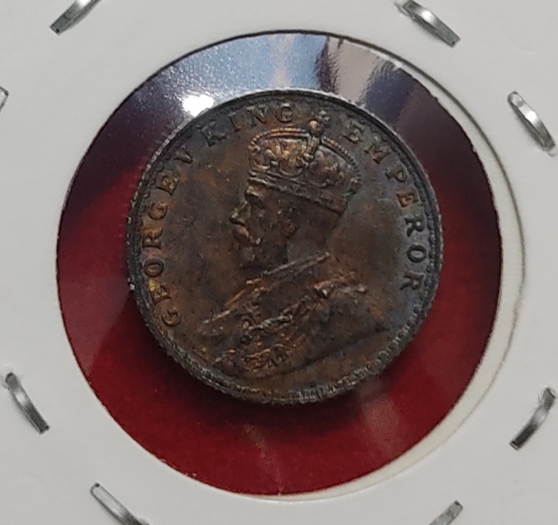 1/4 Rupee Silver George V 1936 Bombay Mint GEM UNC Condition with High Luster