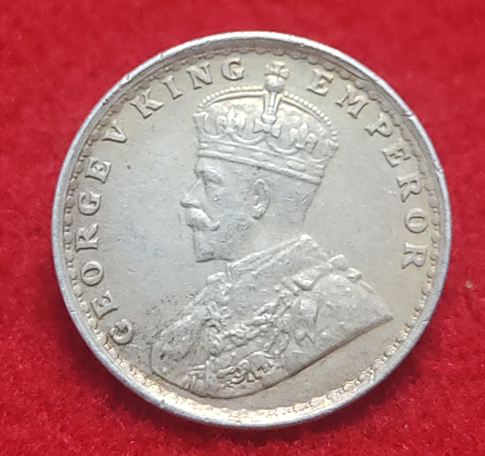 Two Anna George V 1915 Bombay Mint